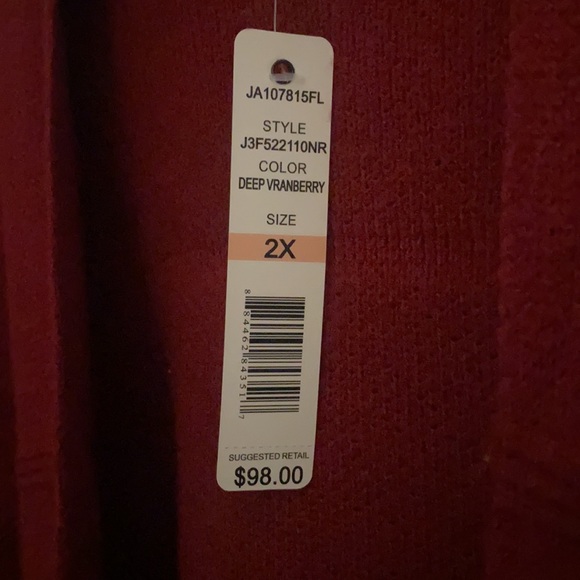 WOMENS CARDIGAN BY JOSEPH A. SIZE 2X - Picture 4 of 4